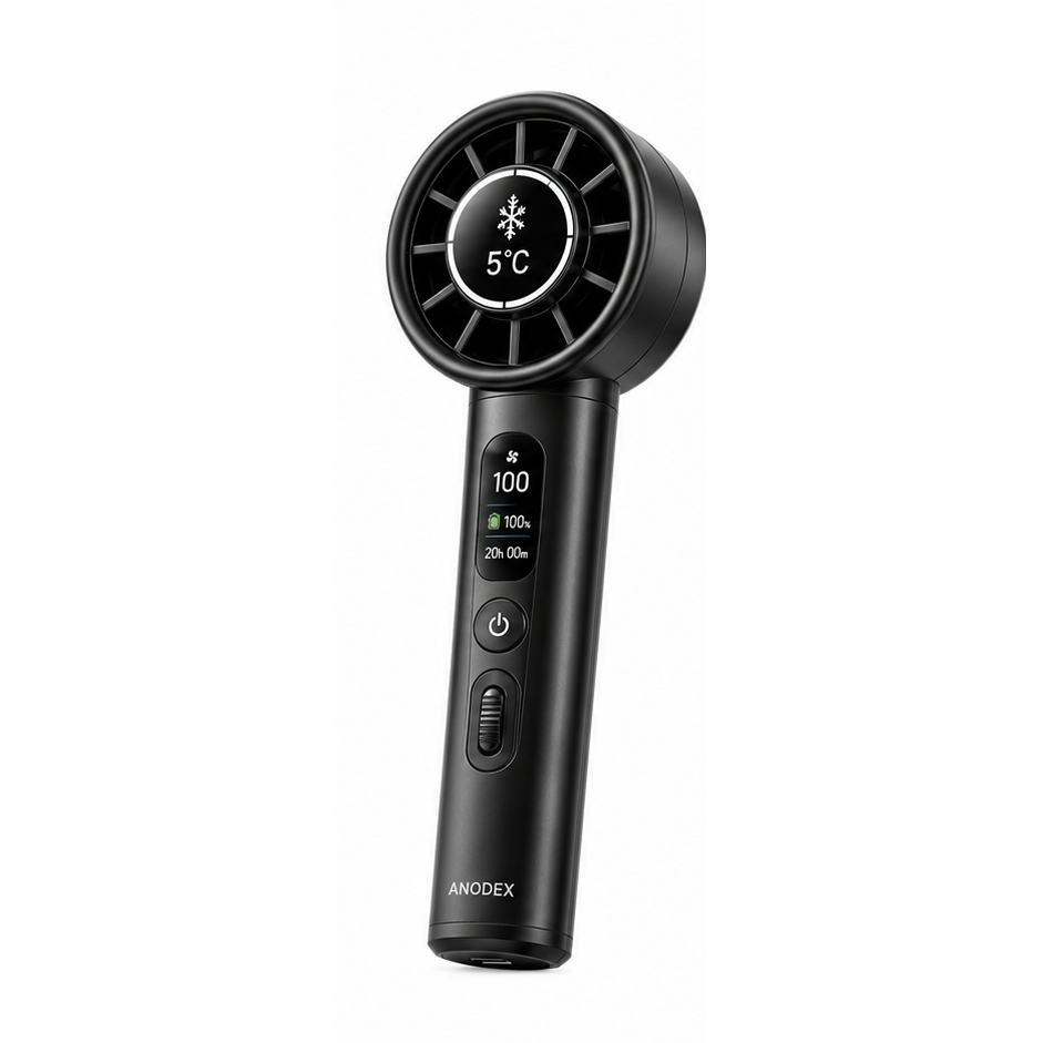 ANODEX Turbo Handheld Fan in Black
